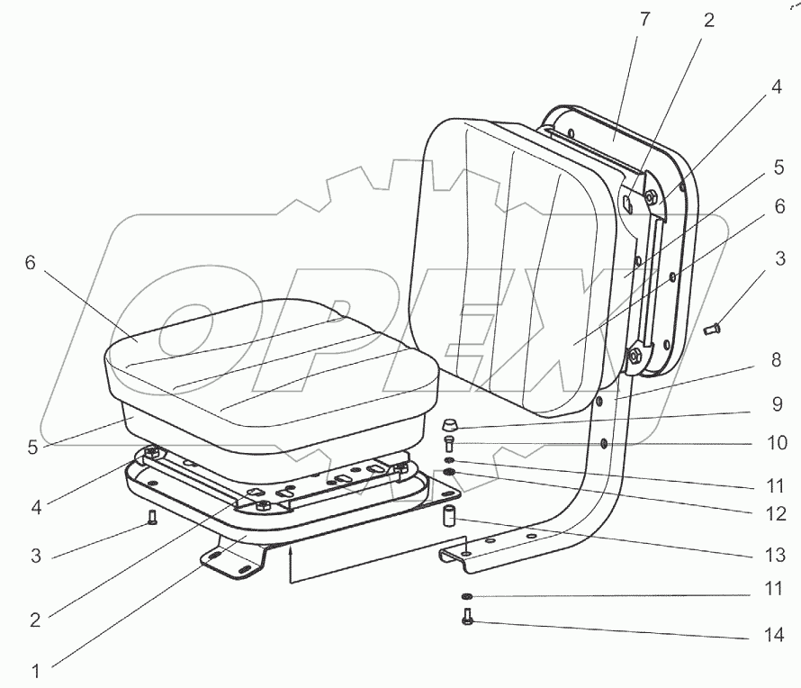  Сиденье дополнительное 2522-6809005
