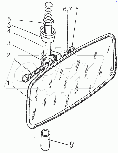  Зеркало внутреннее 2522-8201090