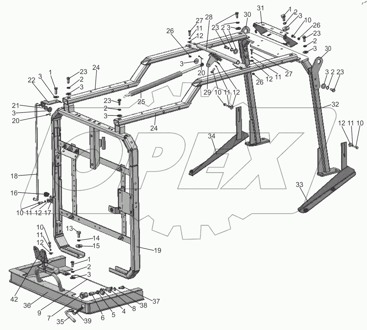  Облицовка радиатора. Капот