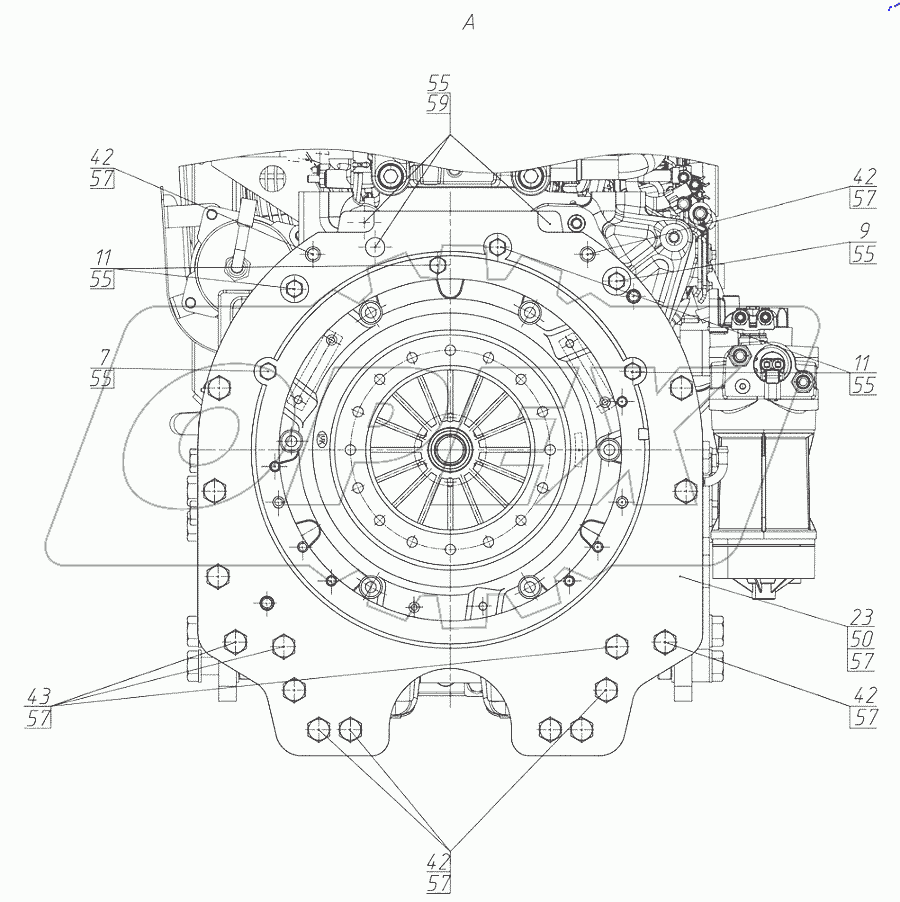  Установка двигателя 923.7С-100100