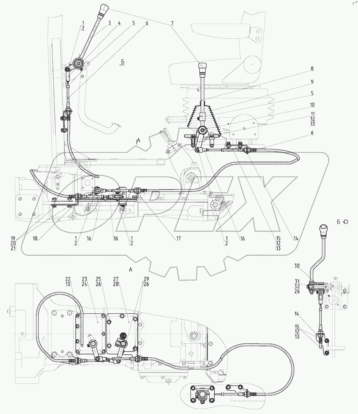  Управление комбинированным редуктором