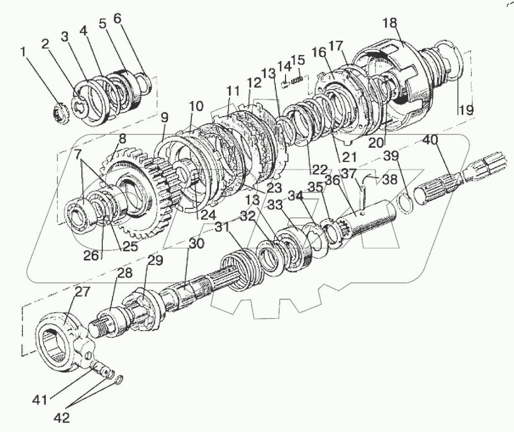  Привод переднего ведущего моста