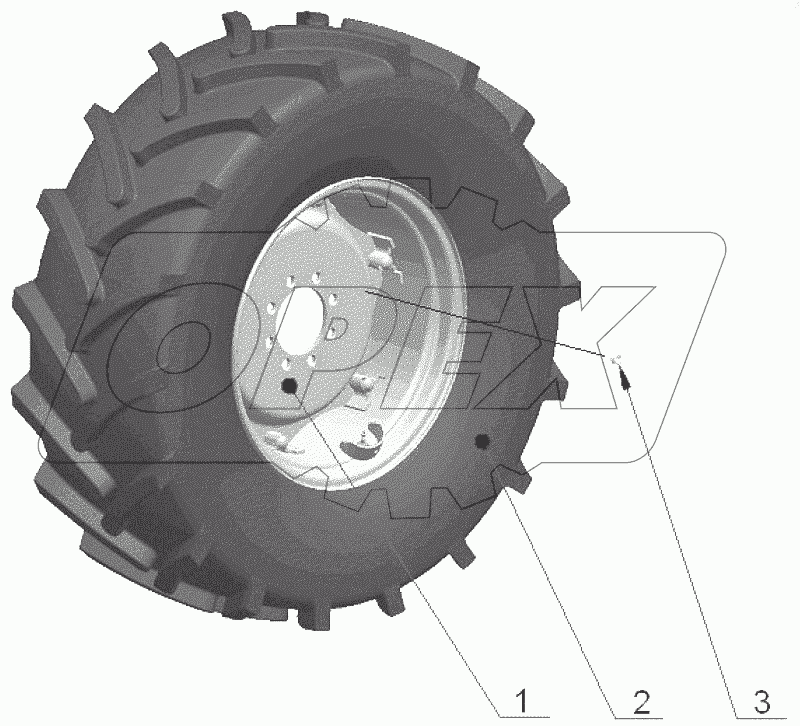  Колеса передние ведущие