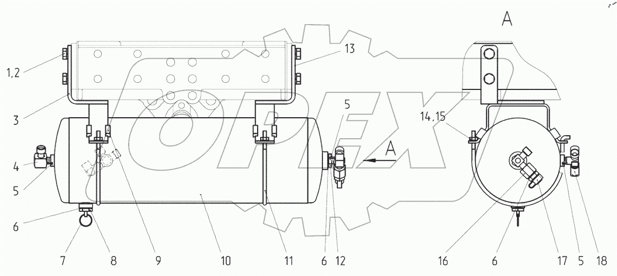  Баллон (ресивер) 923.7-3513505