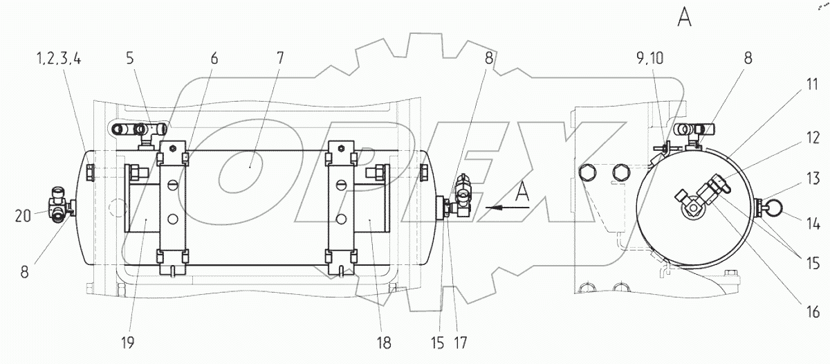  Баллон (ресивер) 923.7-3513510