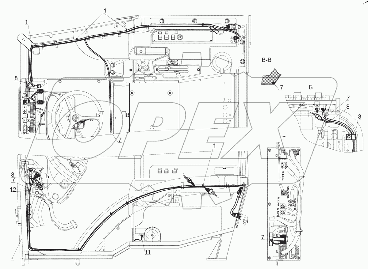  Электрооборудование кабины 925-3700050