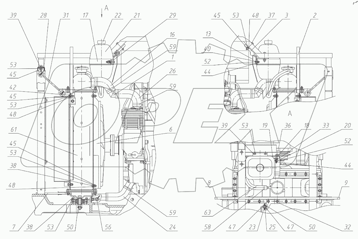  Блок охлаждения 923.6-1301009