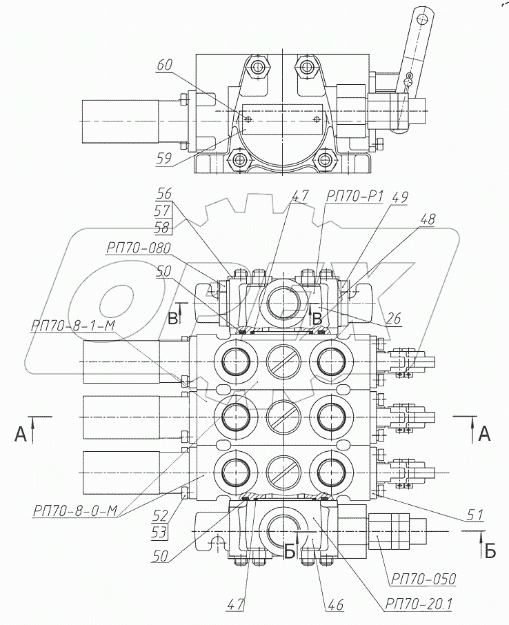  Гидрораспределитель РП70-1221.2