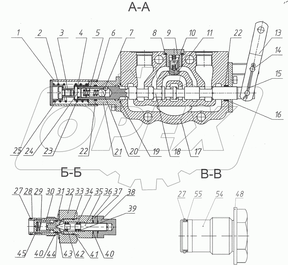  Гидрораспределитель РП70-1221.2