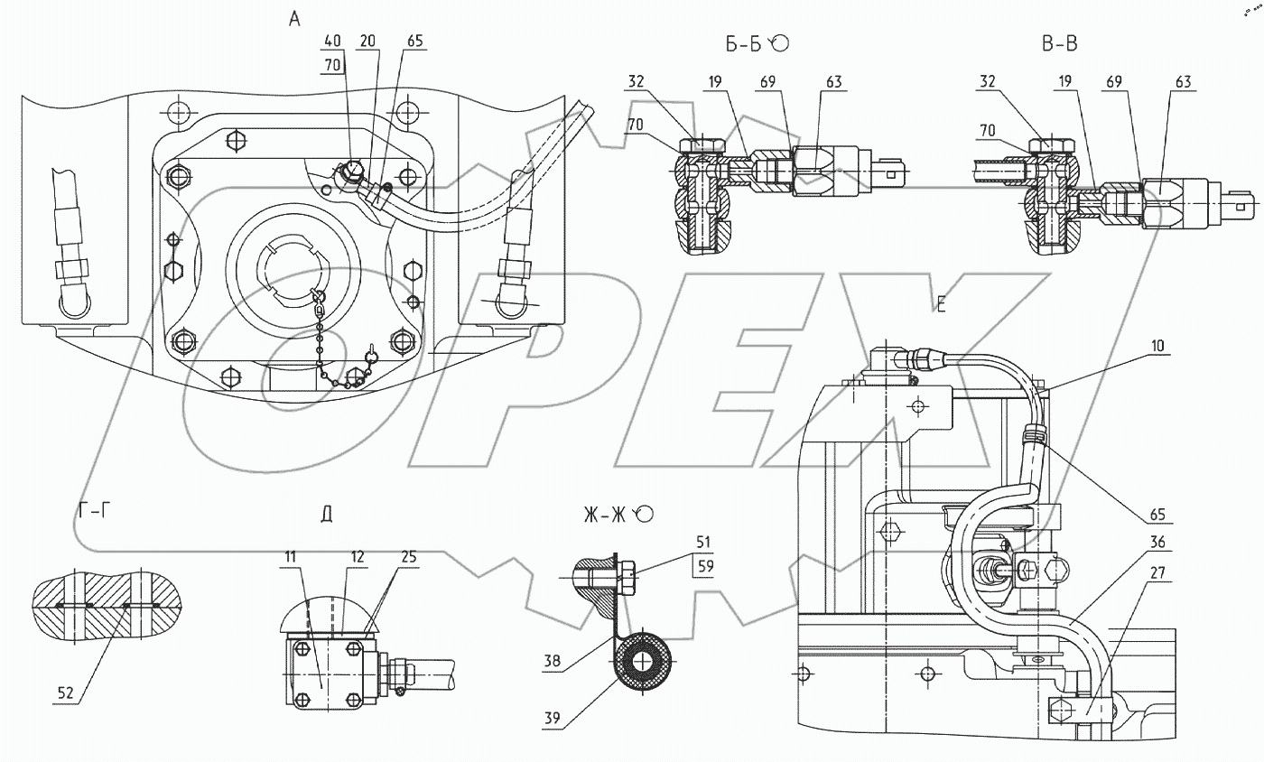  Гидросистема трансмиссии 95.7-4637010-01