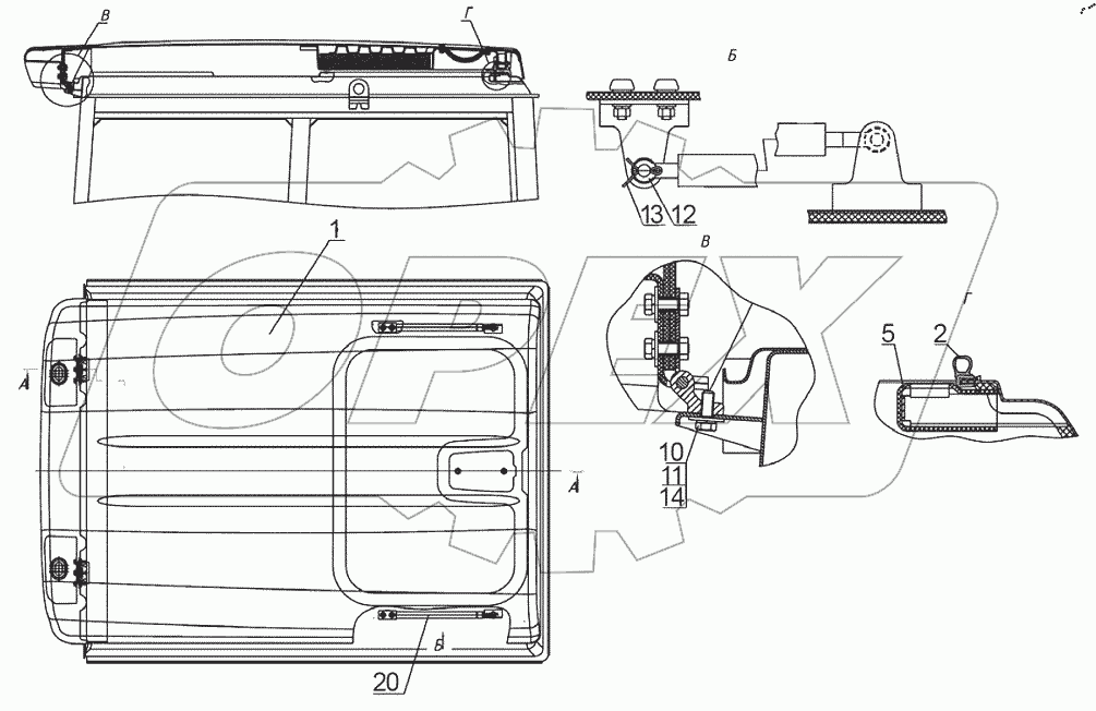  Крыша Д82-6707025