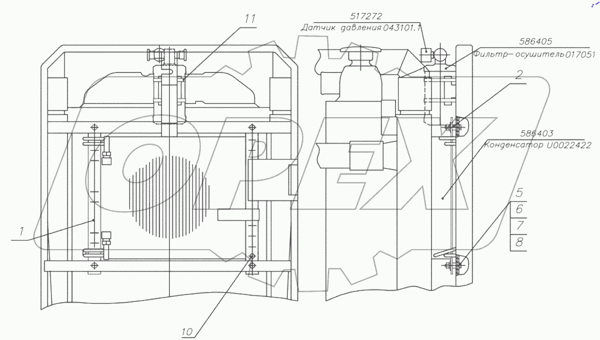  Установка Конденсатора 1025-8112010