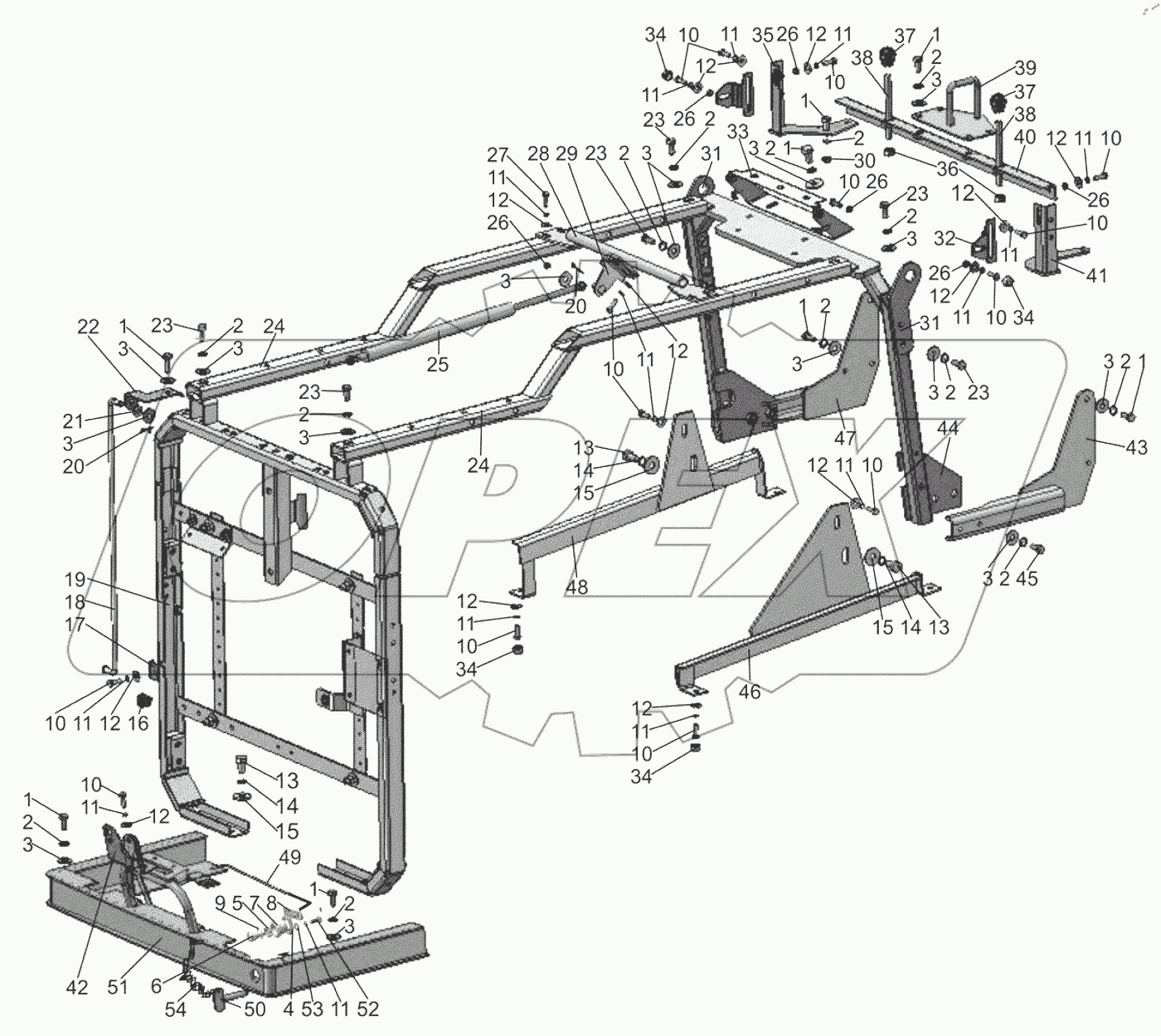  Облицовка радиатора. Капот