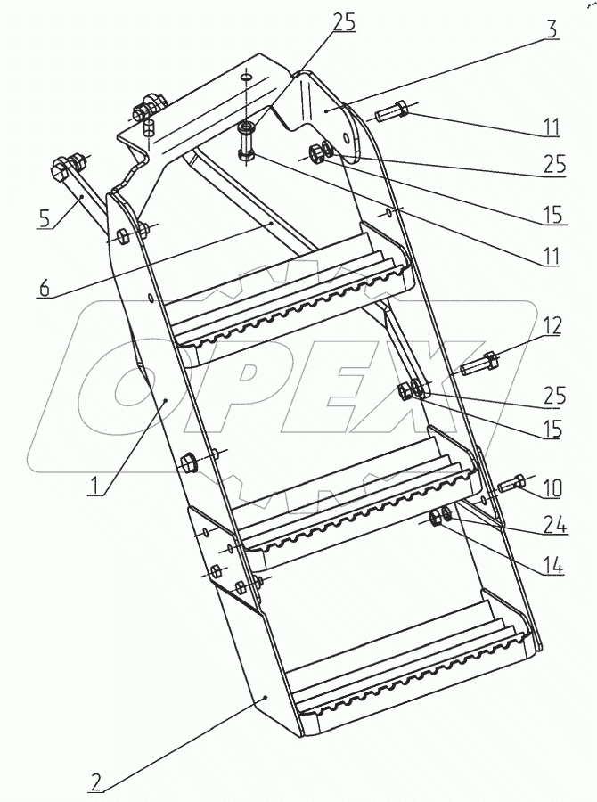  Подножка трактора 952-8405005