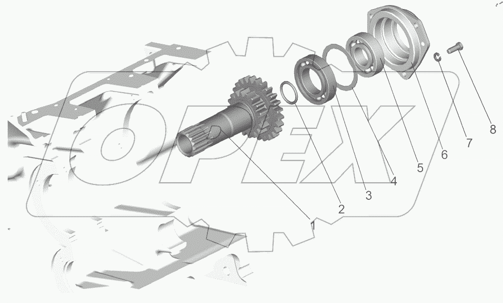  Корпус сцепления. Привод ВОМ.