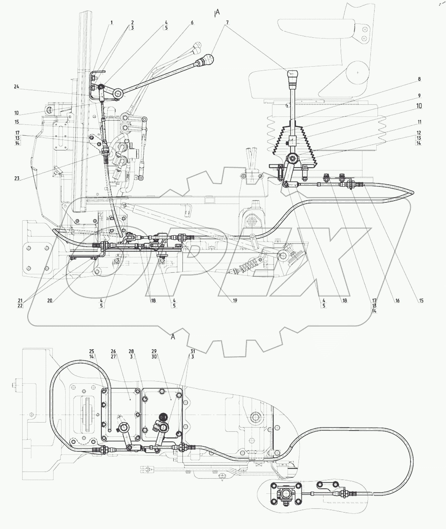  Управление комбинированным редуктором