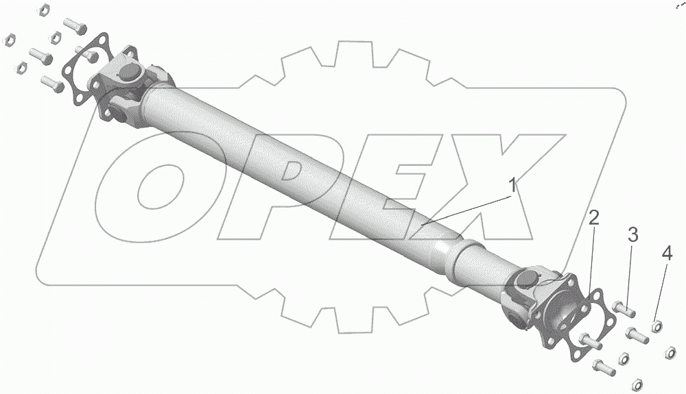  Вал карданный 1225-2303005