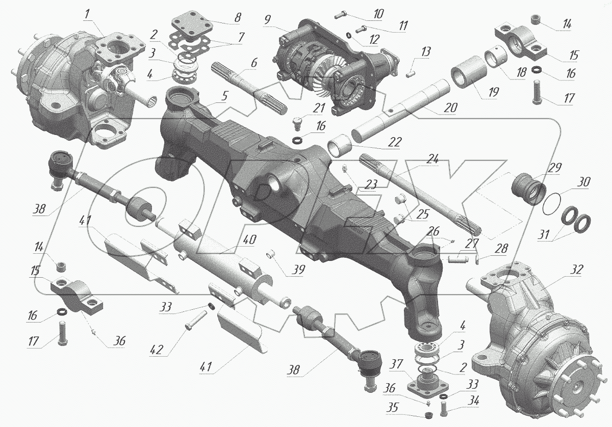  Передний ведущий мост 1225-2300020-01