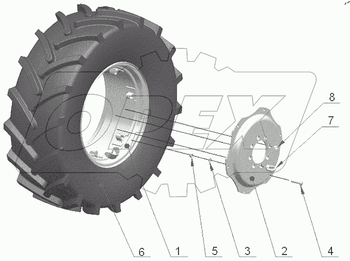  Колеса передние ведущие