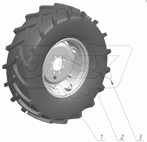  Колеса передние ведущие