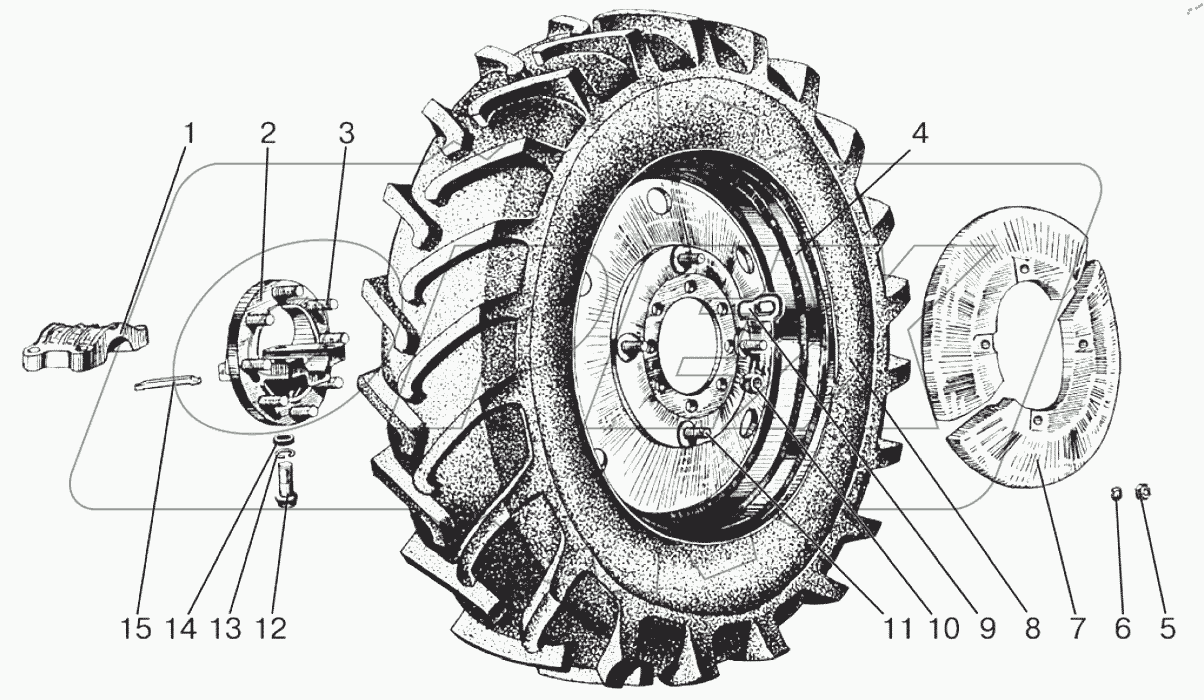  Колеса задние. Ступицы задних колес
