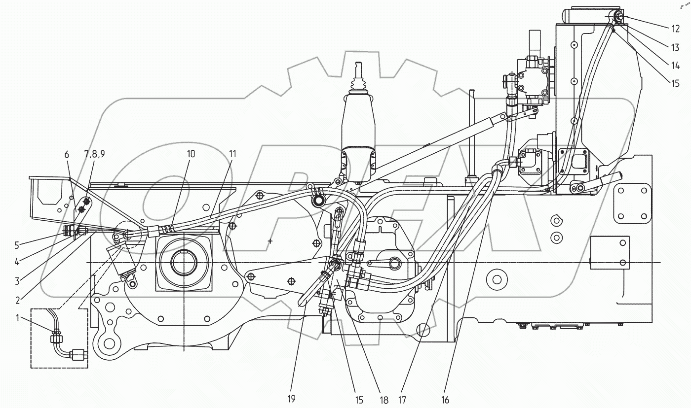  Гидропривод 1025-3503900