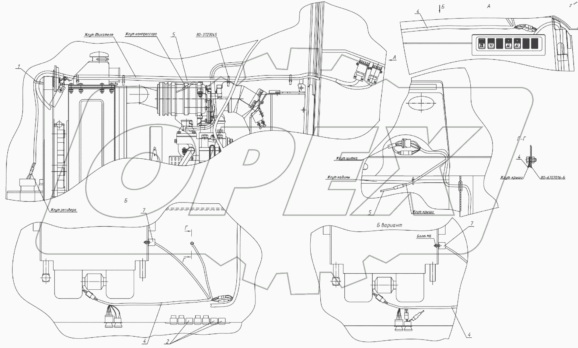  Электрооборудование кондиционера 1221.6Е-3700115