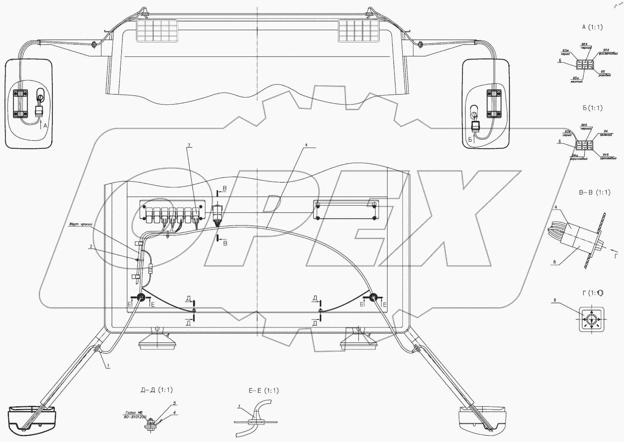  Управление зеркалами 1221.6-3700130