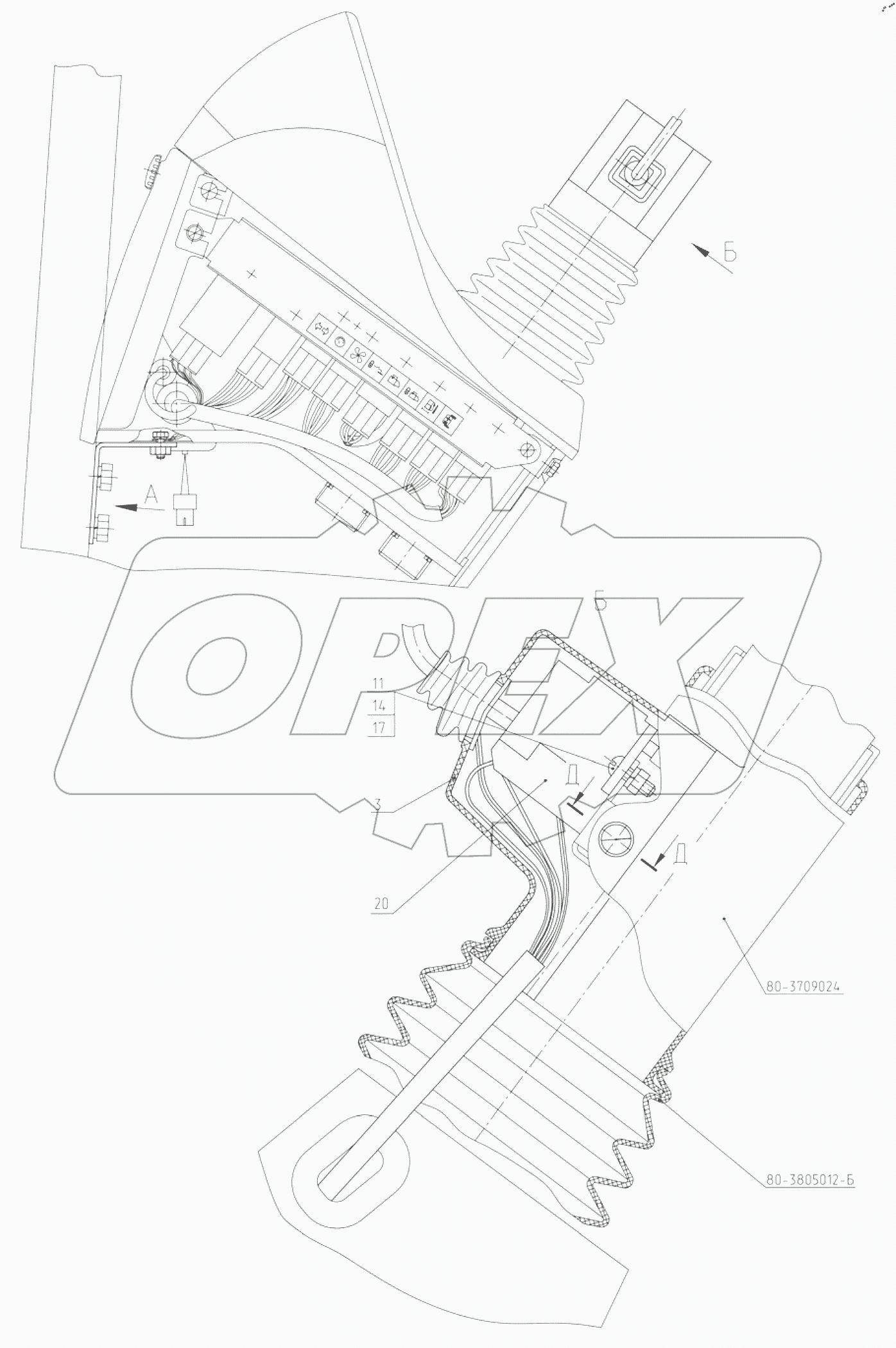  Щиток приборов 926-3805005