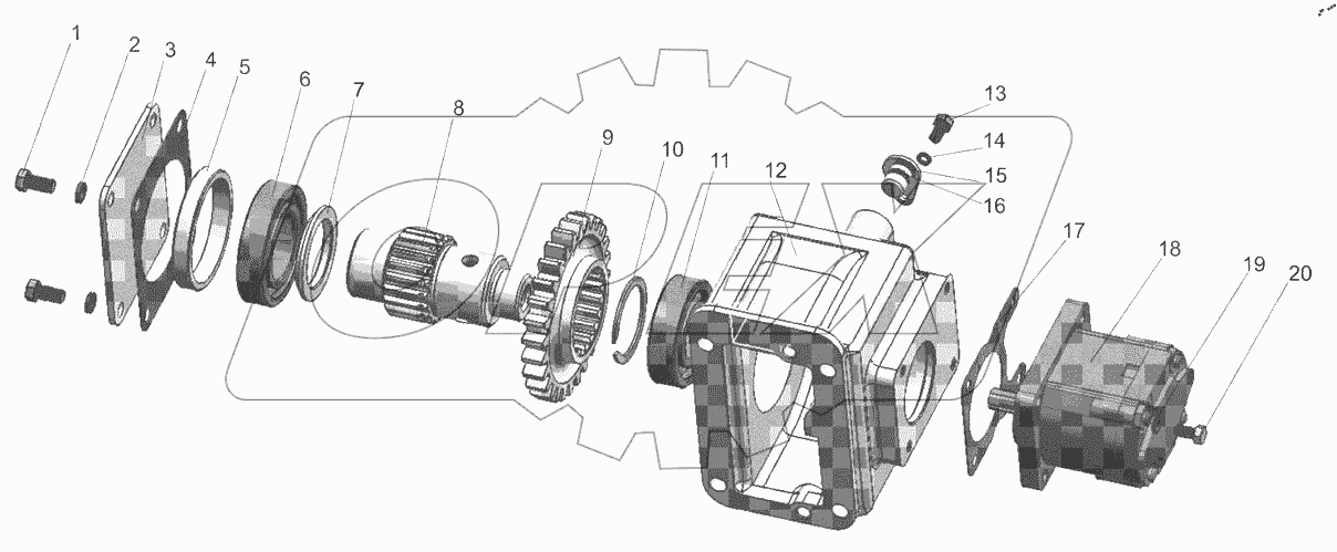  Привод насосов 77-4604010-01