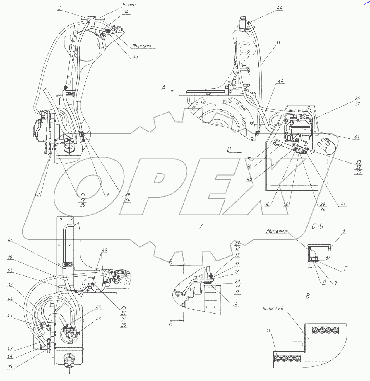  Система подогрева бака 923.7С-1209010
