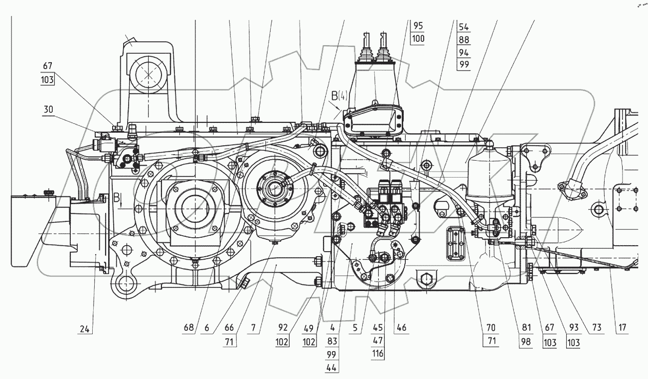  Трансмиссия 1523.6-0002000