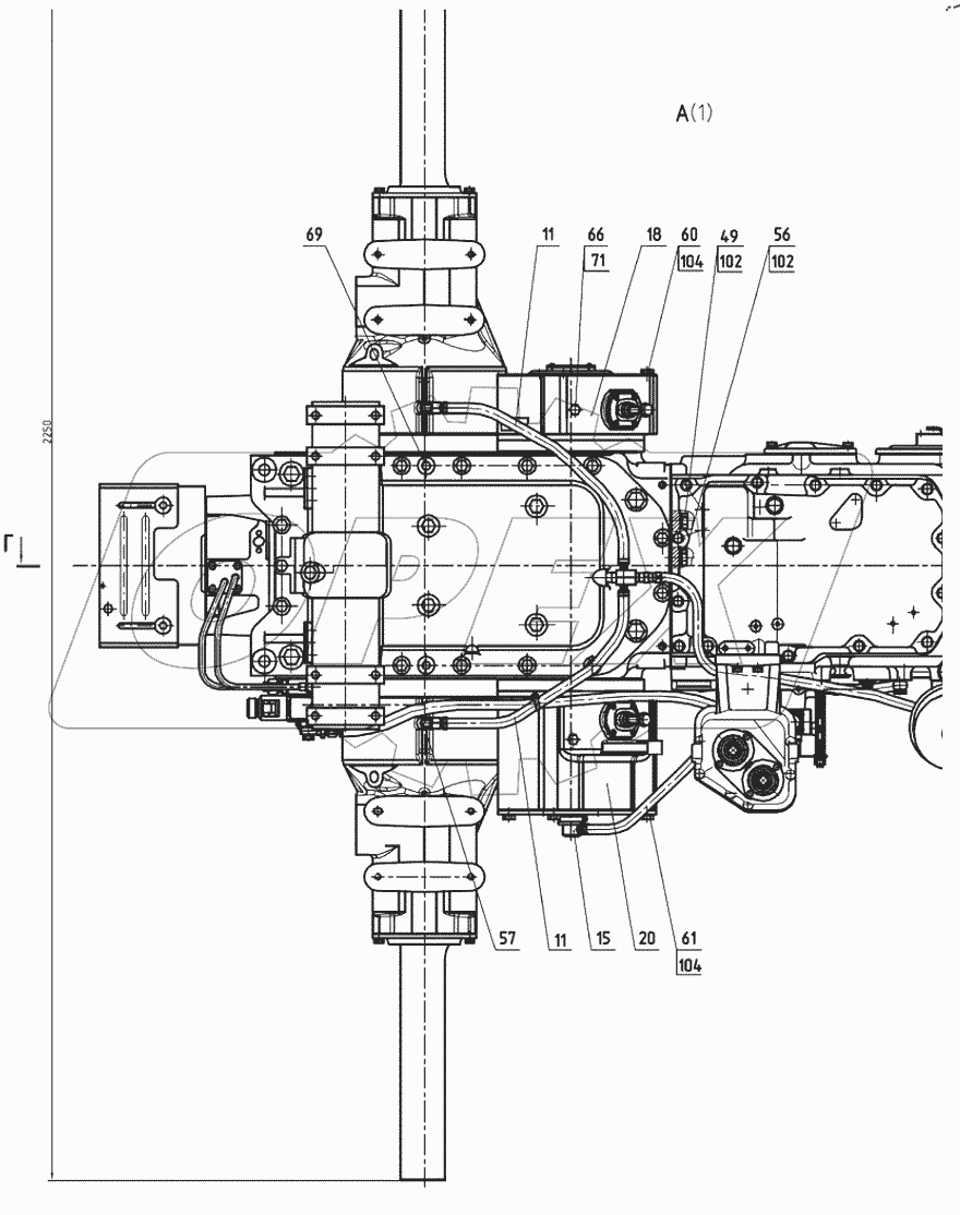  Трансмиссия 1523.6-0002000