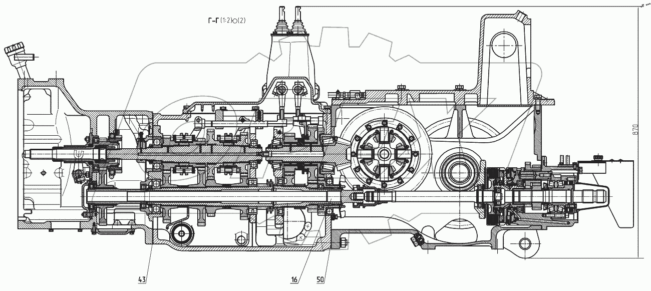  Трансмиссия 1523.6-0002000