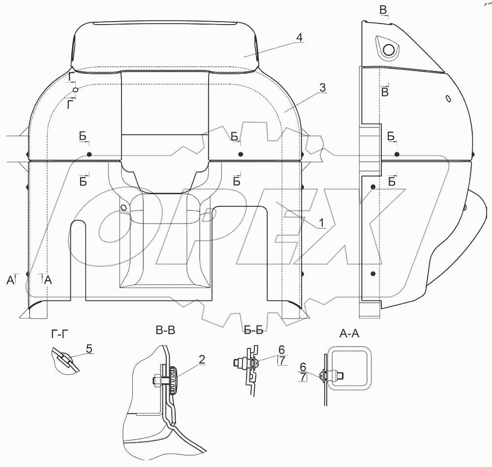  Облицовка 2522-6700300-Б