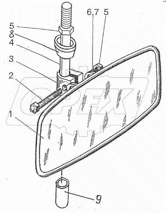  Зеркало внутреннее 2522-8201090
