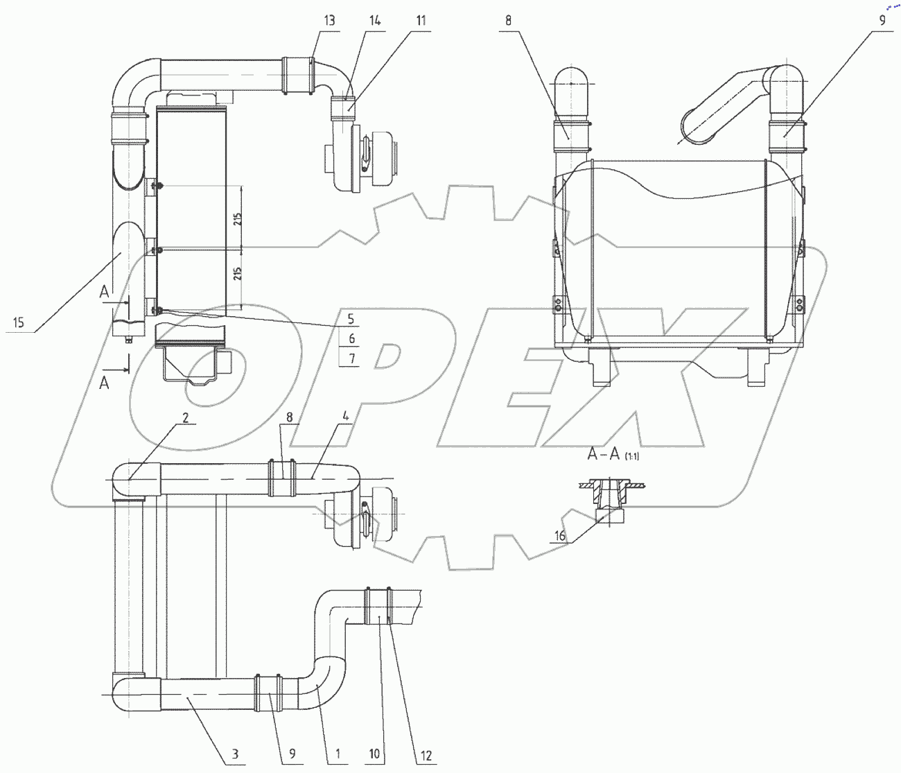 Установка охладителя 2022.4-1317110
