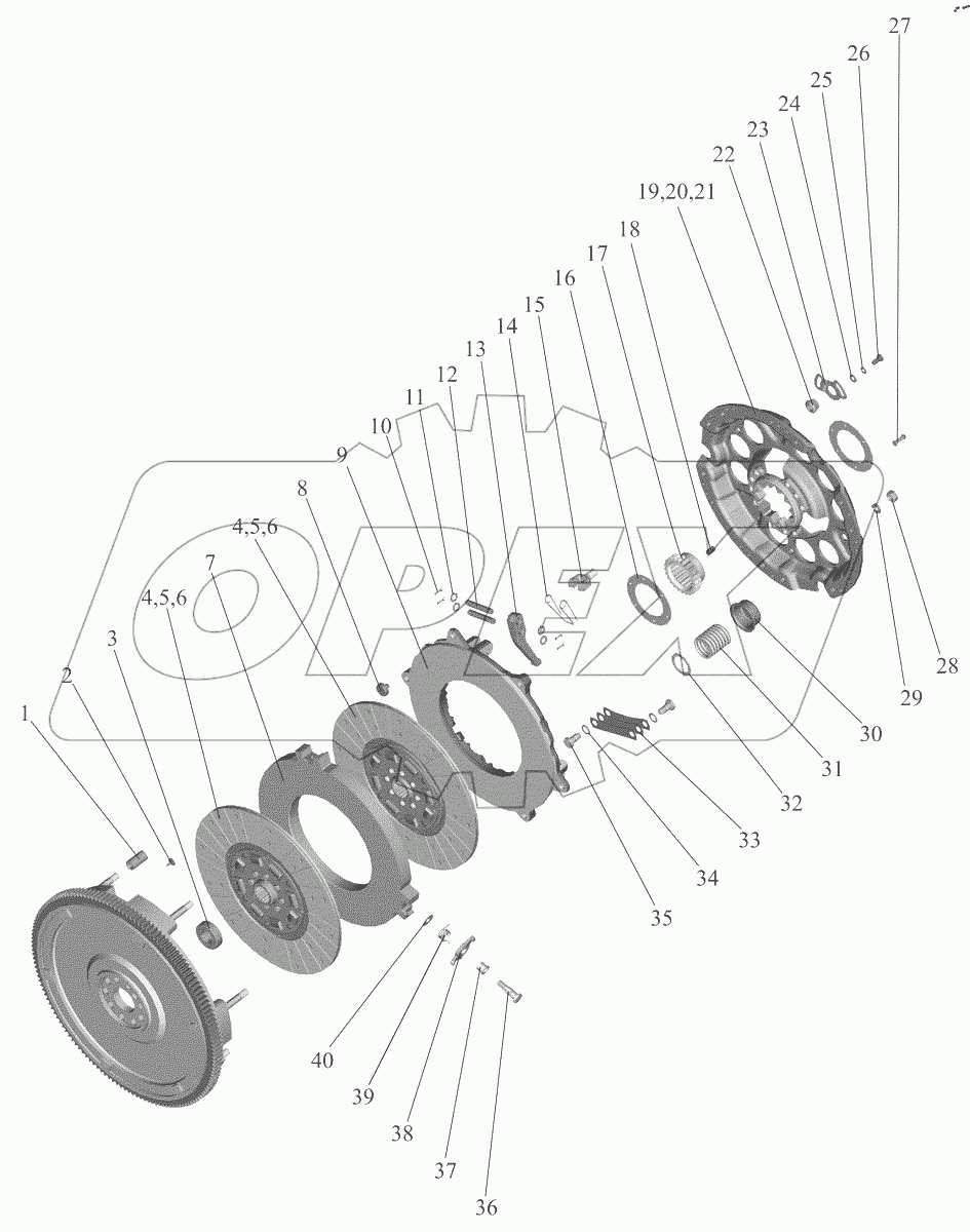  Установка сцепления 260.1-1005009