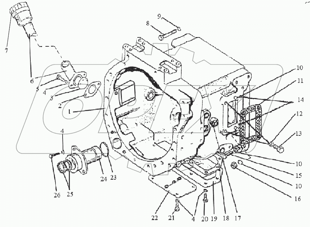  Корпус сцепления