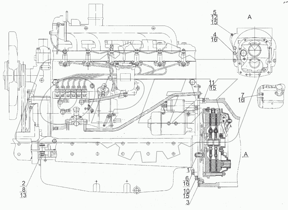  Установка двигателя 1221-1001001-01