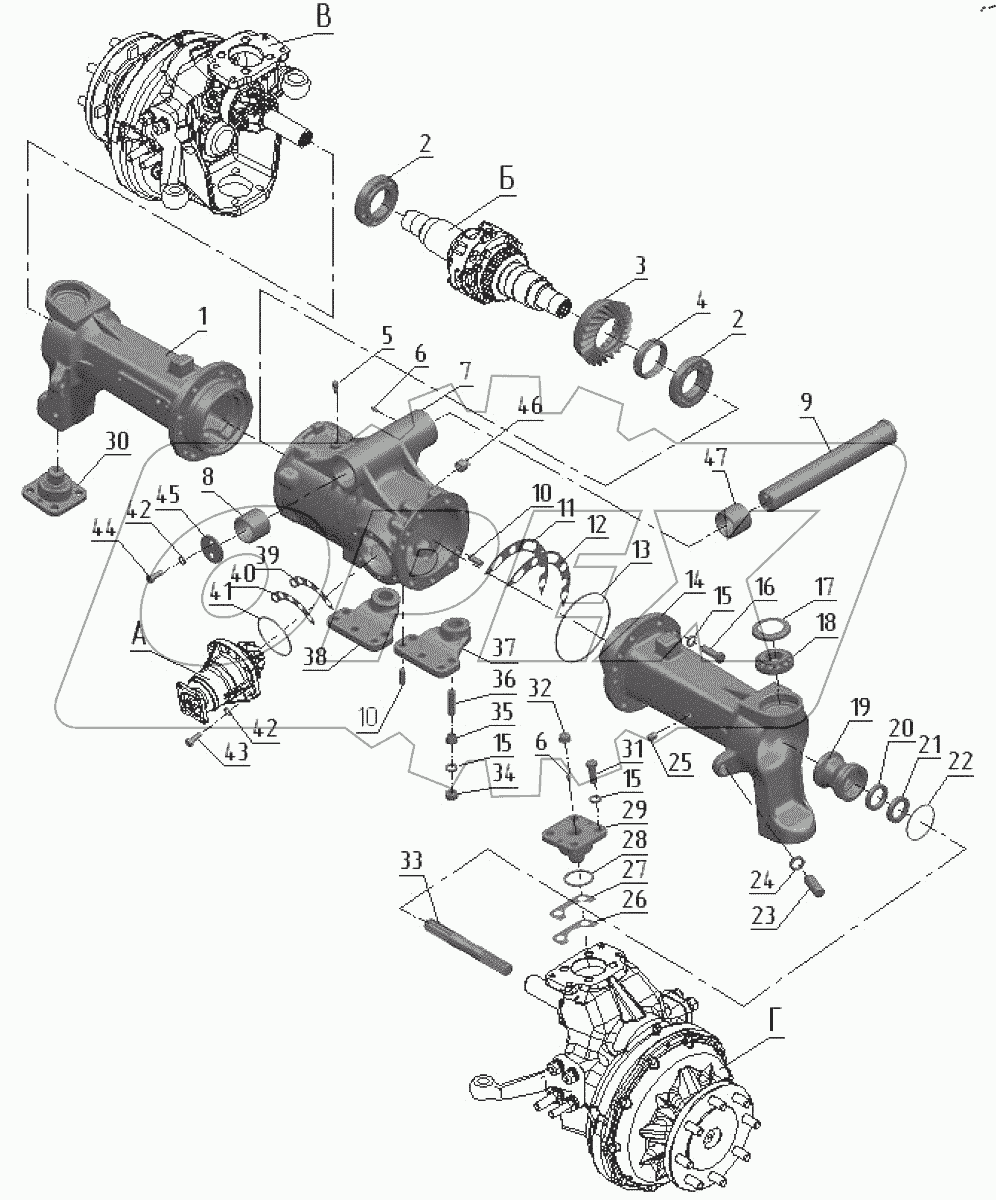  Передний ведущий мост