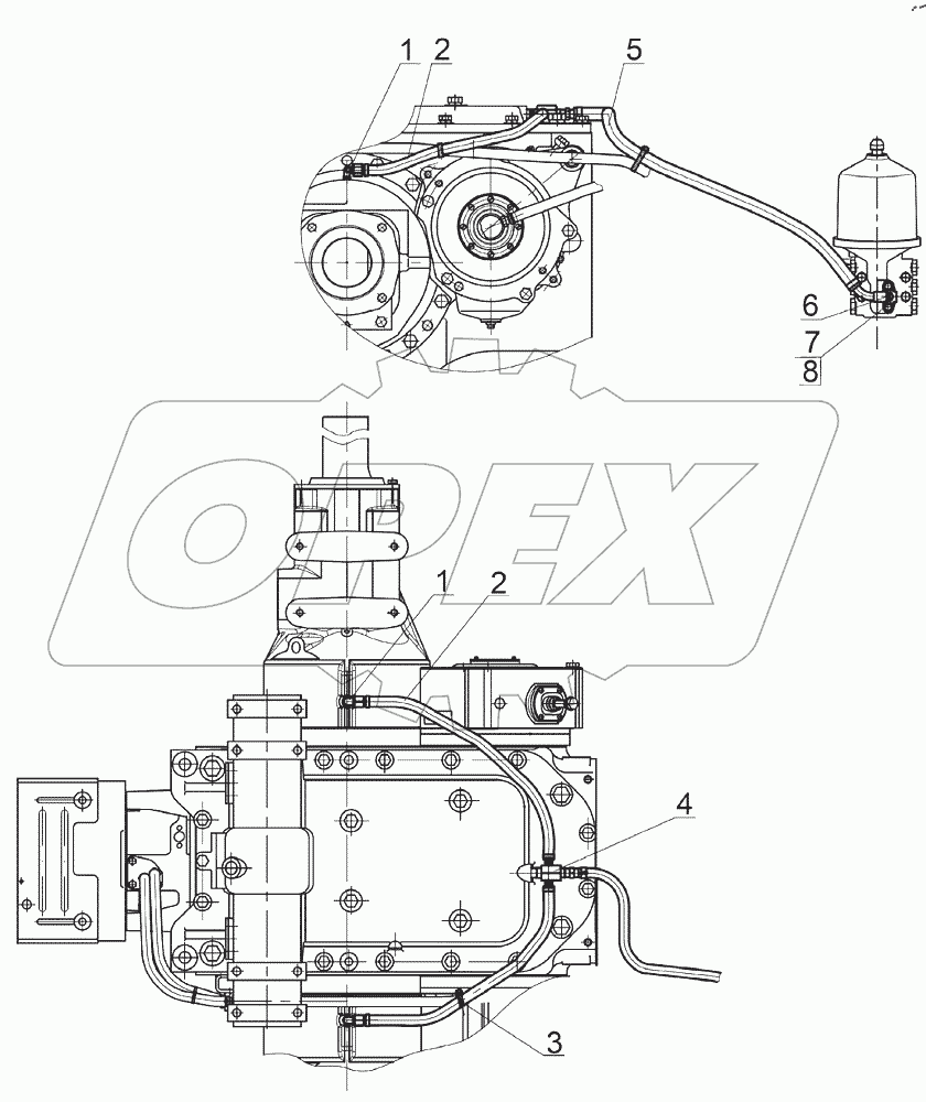  Система смазки заднего моста