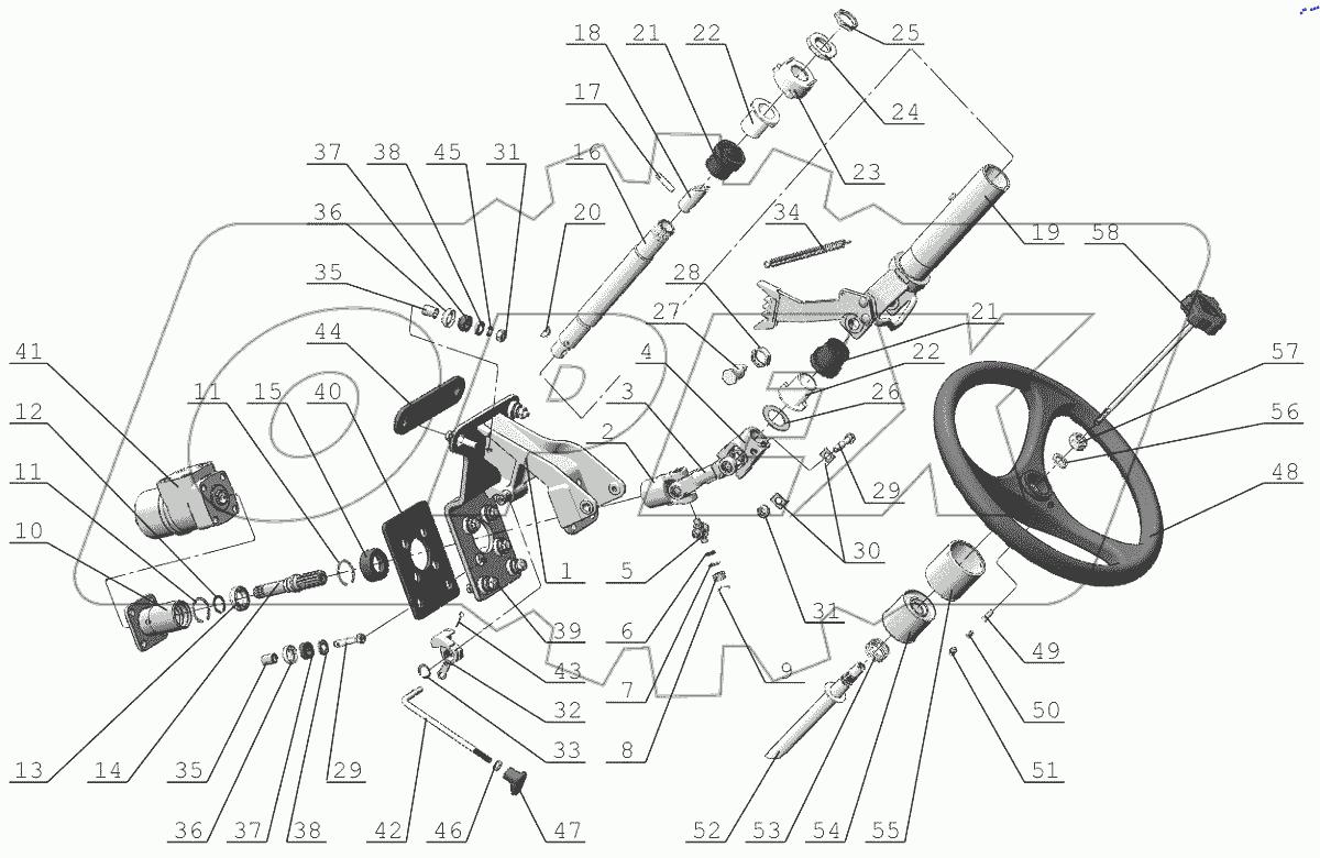  Колонка рулевая 2522-3401000-02