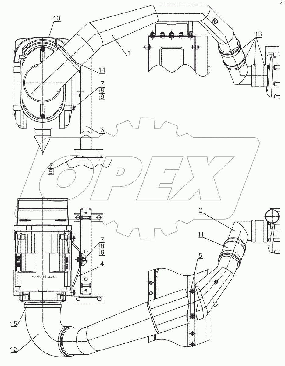  Установка воздухоочистителя 2022.5-1109125