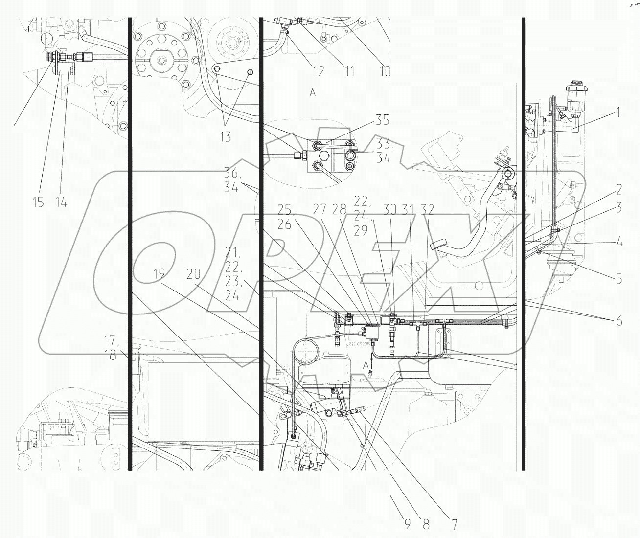  Гидропривод 1523-3503900