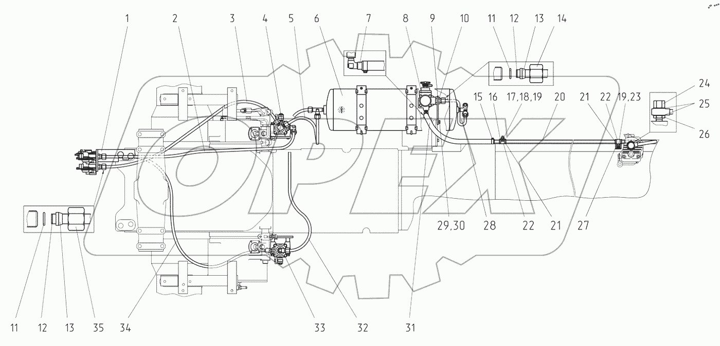  Пневмопривод (комбинированный) 1523М.6-3506705