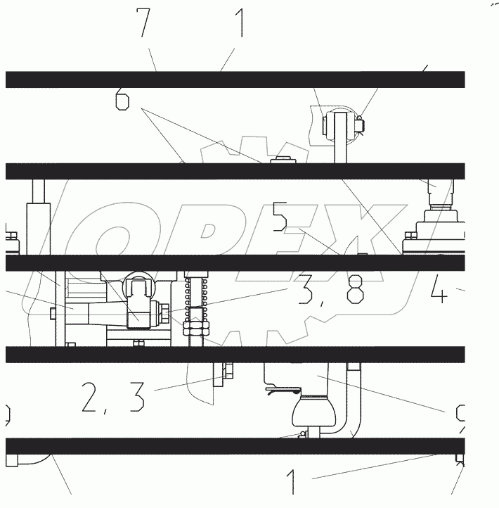  Кран тормозной 1522М-3514005