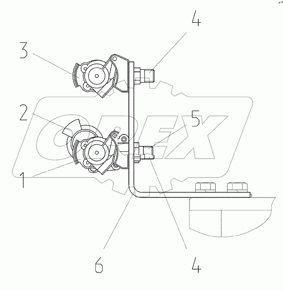  Головка соединительная 1523М.6-3521705