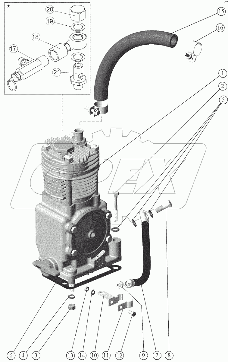  Компрессор 240-3509030-A