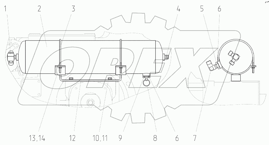  Баллон 1525.5-3513705